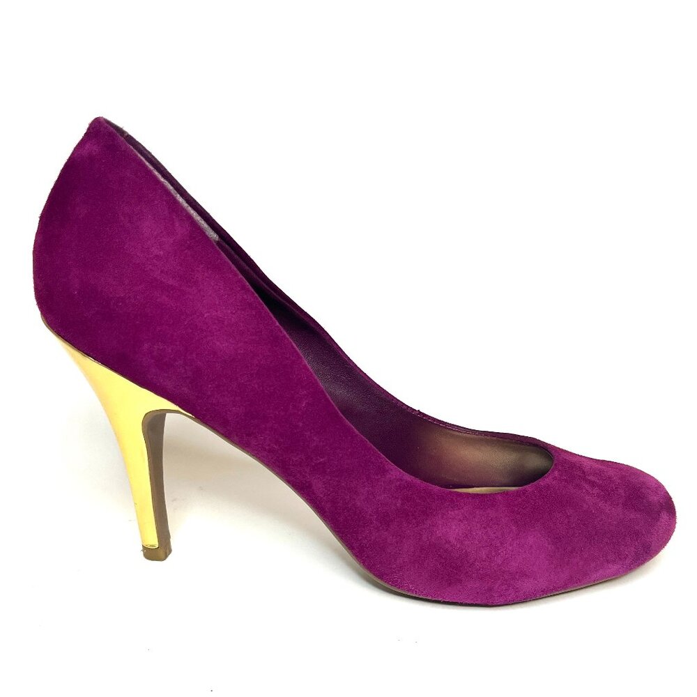 Jessica Simpson Cranberry High Heels, Women's Size 10, Gold Heel, Round Toe